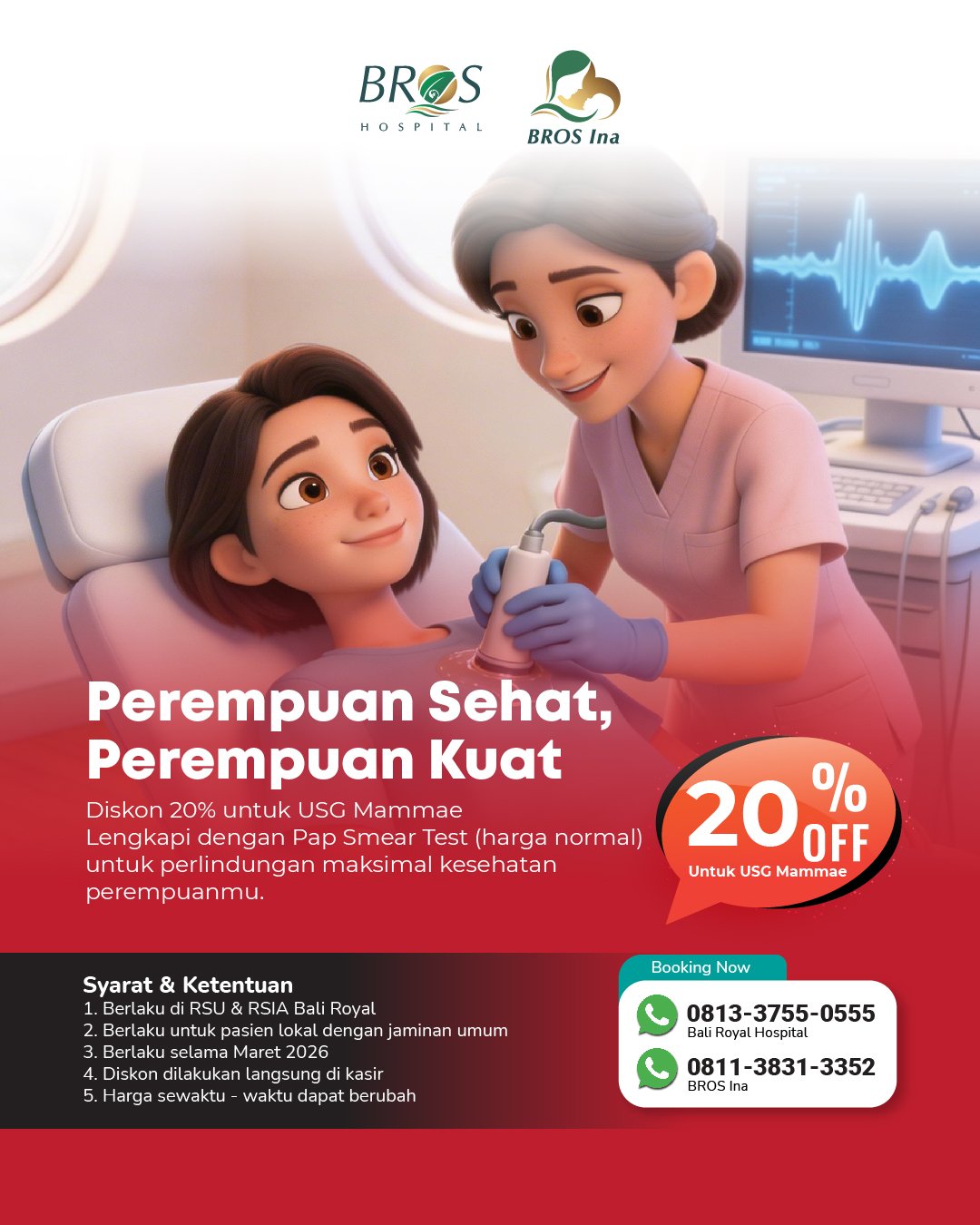 Promo USG Mammae & Pap Smear Test